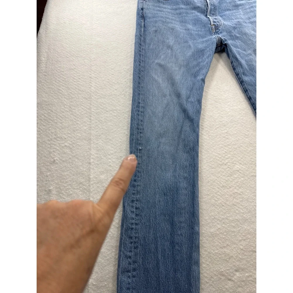 Levi's 501 Jeans Mens W35 L34‎ Button Fly Straight Leg Y2K Medium Wash